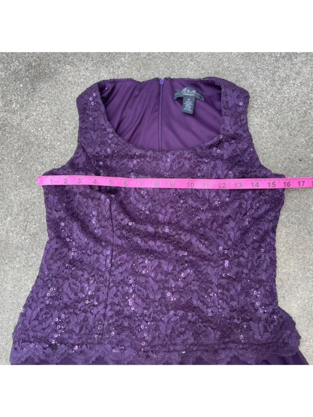 Vintage 90s 2pc Set Dress Cardigan Lace Seqin Drop Waist Flowy Fairy 10 Formal